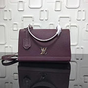 Louis Vuitton Lockme Burgundy Bag M50250 - 3