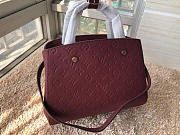 Louis Vuitton Montaigne Medium Bag with Maroon M41046 - 3