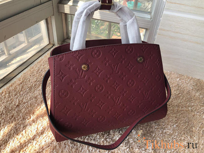 Louis Vuitton Montaigne Medium Bag with Maroon M41046 - 1