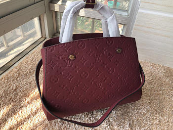 Louis Vuitton Montaigne Medium Bag with Maroon M41046