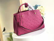 Louis Vuitton Montaigne Medium Bag with Rose Red M41046 - 1