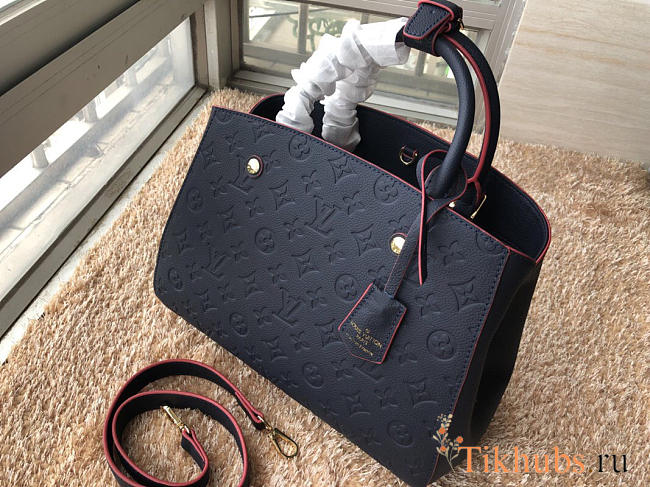 Louis Vuitton Montaigne Medium Bag with Navy Blue M41046 - 1