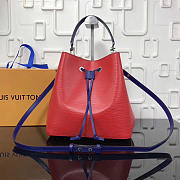 Louis Vuitton Lockme Bucket EPI Leather in Red - 5