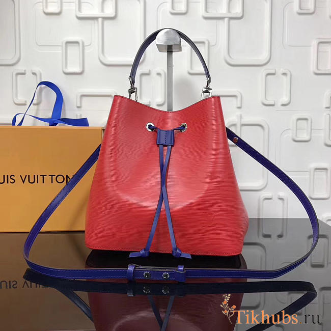 Louis Vuitton Lockme Bucket EPI Leather in Red - 1