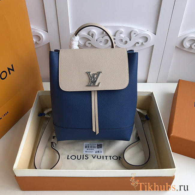 Louis Vuitton Lockme Backpack Blue white M52734 - 1