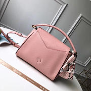 Louis Vuitton Double V Leather Top Handbag Pink - 3