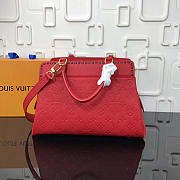 Louis Vuitton Vosges MM Monogram Empreinte Leather Handbags Red - 6