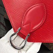 Louis Vuitton Saint Michel Monogram Epi Leather Bag With Red M44033 - 5