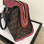 Louis Vuitton Tuileries Monogram Canvas Handbags Rose Red M41456 - 5