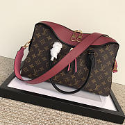 Louis Vuitton Tuileries Monogram Canvas Handbags Rose Red M41456 - 4