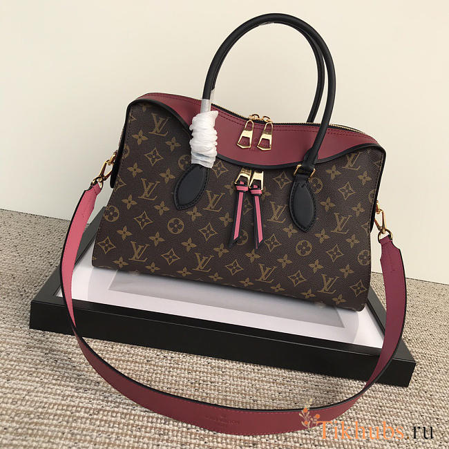 Louis Vuitton Tuileries Monogram Canvas Handbags Rose Red M41456 - 1