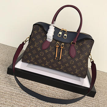 Louis Vuitton Tuileries Monogram Canvas Handbags Bllue M41456