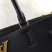 Louis Vuitton Lockmeto Calfskin Handbags Black M54570 - 6