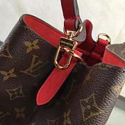 Louis Vuitton Neonoe Monogram Calfskin Bucket Bag Red M44021 - 6