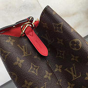 Louis Vuitton Neonoe Monogram Calfskin Bucket Bag Red M44021 - 5