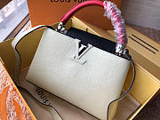 Louis Vuitton Leather Capucines Bag N94519 White - 6