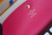 Louis Vuitton Emilie Rose Red Wallet M64202 - 4