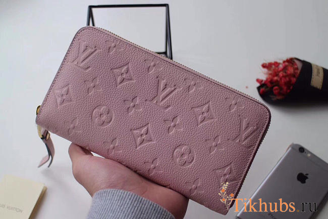 Louis Vuitton ZIPPY Pink WALLET Monogram Empreinte Leather - 1