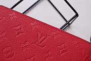 Louis Vuitton ZIPPY Red WALLET Monogram Empreinte Leather - 5