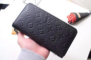 Louis Vuitton ZIPPY Black WALLET Monogram Empreinte Leather - 6