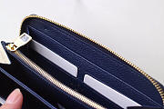 Louis Vuitton ZIPPY Dark Blue WALLET Monogram Empreinte Leather - 5