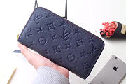 Louis Vuitton ZIPPY Dark Blue WALLET Monogram Empreinte Leather - 1