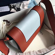 Celine Frame Light Blue and Brown Tote bag - 3