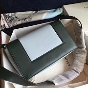 Celine Frame Light Blue and Green Tote bag - 1