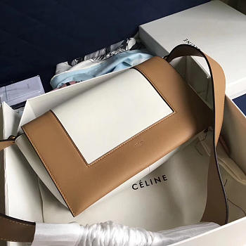 Celine Frame White Khaki Tote bag