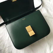 Celine Classic Blackish Green Bag in Box Calfskin Smooth Leather - 4