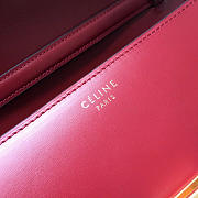 Celine Classic Red Bag in Box Calfskin Smooth Leather - 4