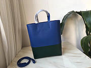 Celine Original Lambskin Leather Bucket Bag blue green - 6