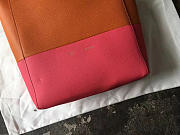 Celine Original Lambskin Leather Bucket Bag Orange Watermelon Red - 5