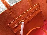 Celine Original Lambskin Leather Bucket Bag Orange Watermelon Red - 6