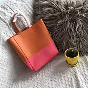 Celine Original Lambskin Leather Bucket Bag Orange Watermelon Red - 1