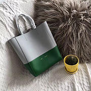 Celine Original Lambskin Leather Bucket Bag Gray and green - 1