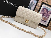 Chanel Flap Bag Caviar in White 20cm with Gold Hardware - 6