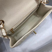 Chanel Flap Bag Caviar in White 20cm with Gold Hardware - 4