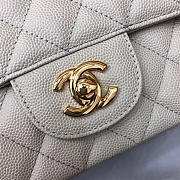 Chanel Flap Bag Caviar in White 20cm with Gold Hardware - 3