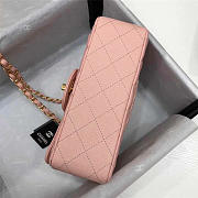 Chanel Flap Bag Caviar in Pink 20cm with Gold Hardware - 5