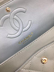 Chanel Flap Bag Caviar in Light Green 25cm with Gold Hardware - 2