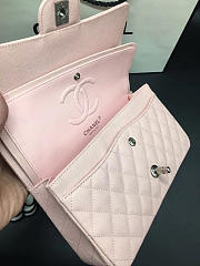 Chanel Flap Bag Caviar in Pink 25cm with Silver Hardware - 2