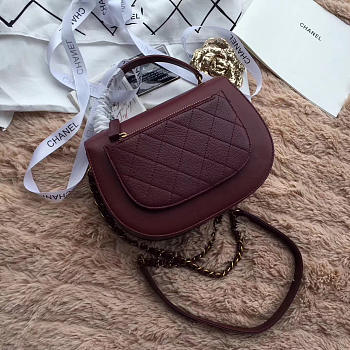 Chanel Original Leather Bag in Wine Red