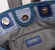 Chanel beach bag handle bag blue - 2