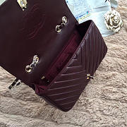 Chanel Lambskin bag Wine Red Size 24 cm - 5