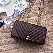 Chanel Lambskin bag Wine Red Size 24 cm - 1