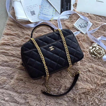 Chanel bowling bag Black