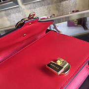 Gucci Sylvie leather mini chain bag in Red 431666 - 3