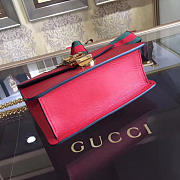 Gucci Sylvie leather mini chain bag in Red 431666 - 2