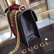 Gucci Sylvie leather mini chain bag in Black 431666 - 6